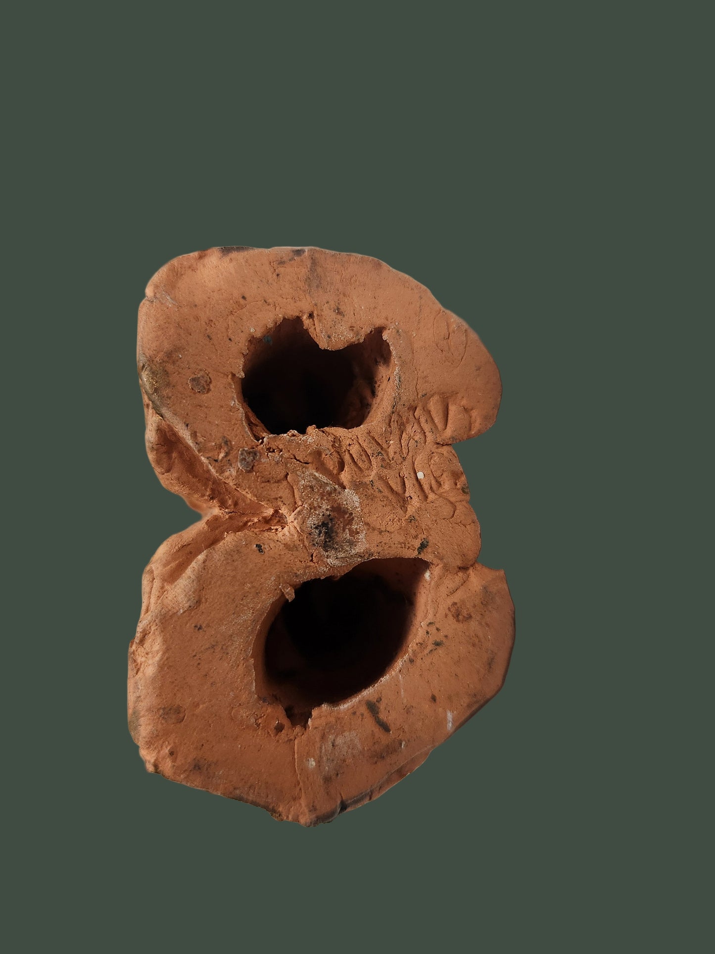 Vintage Terra Cotta Identical Twin Owls