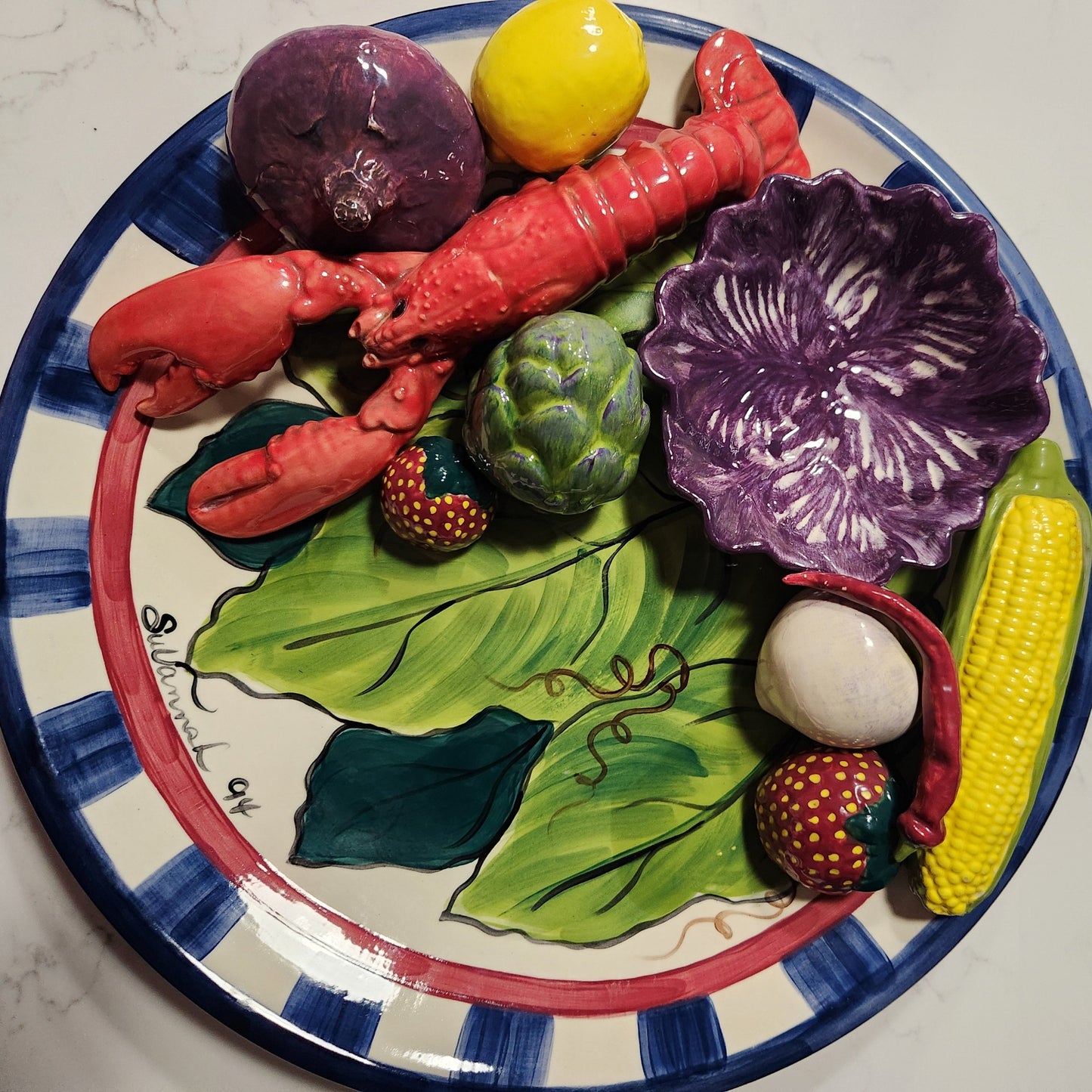 Vintage Hors d'oeuvre/Dip Party Platter