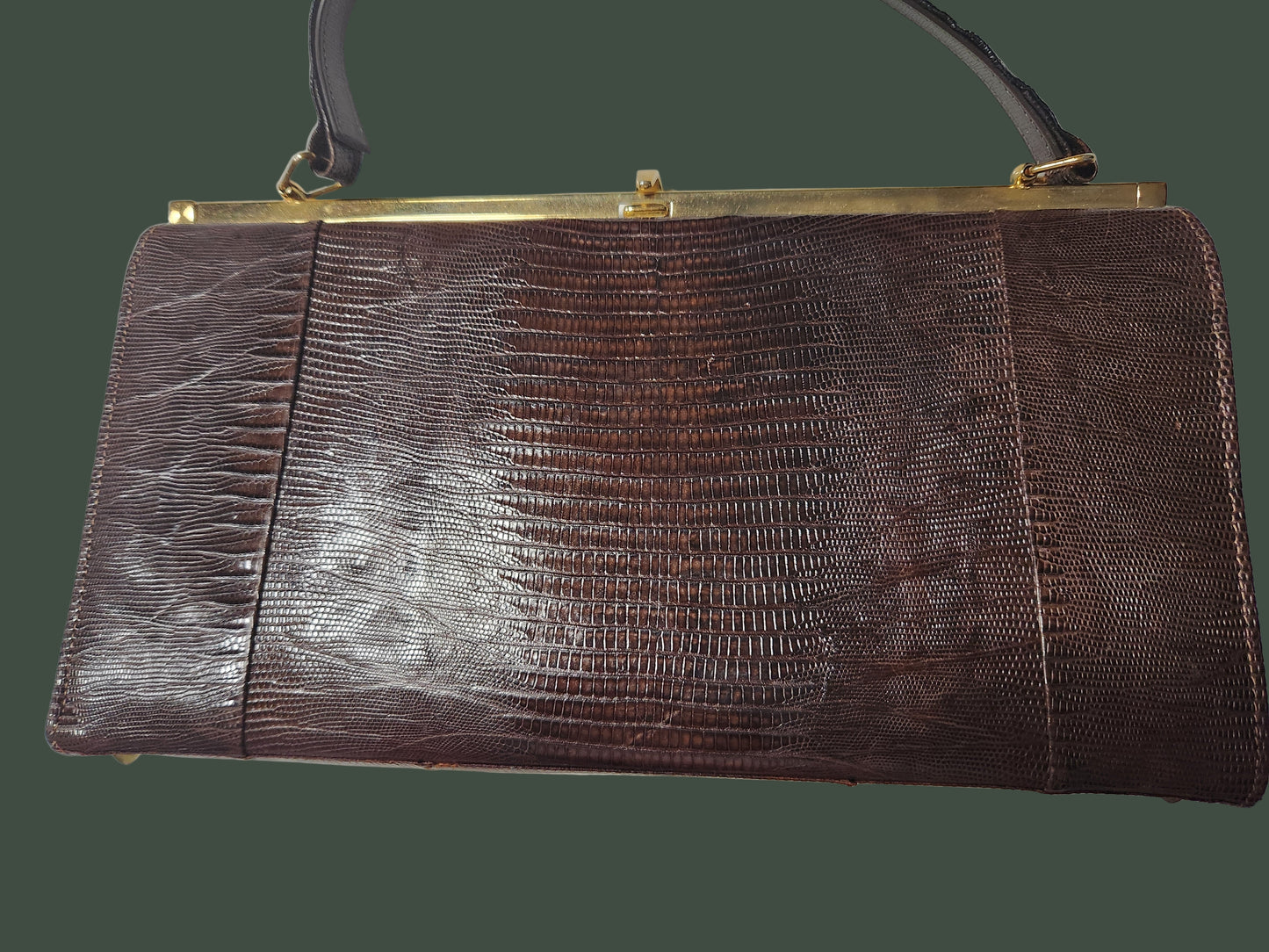 Vintage 1950's BRAHMIN Handbag Marked on Inside Frame