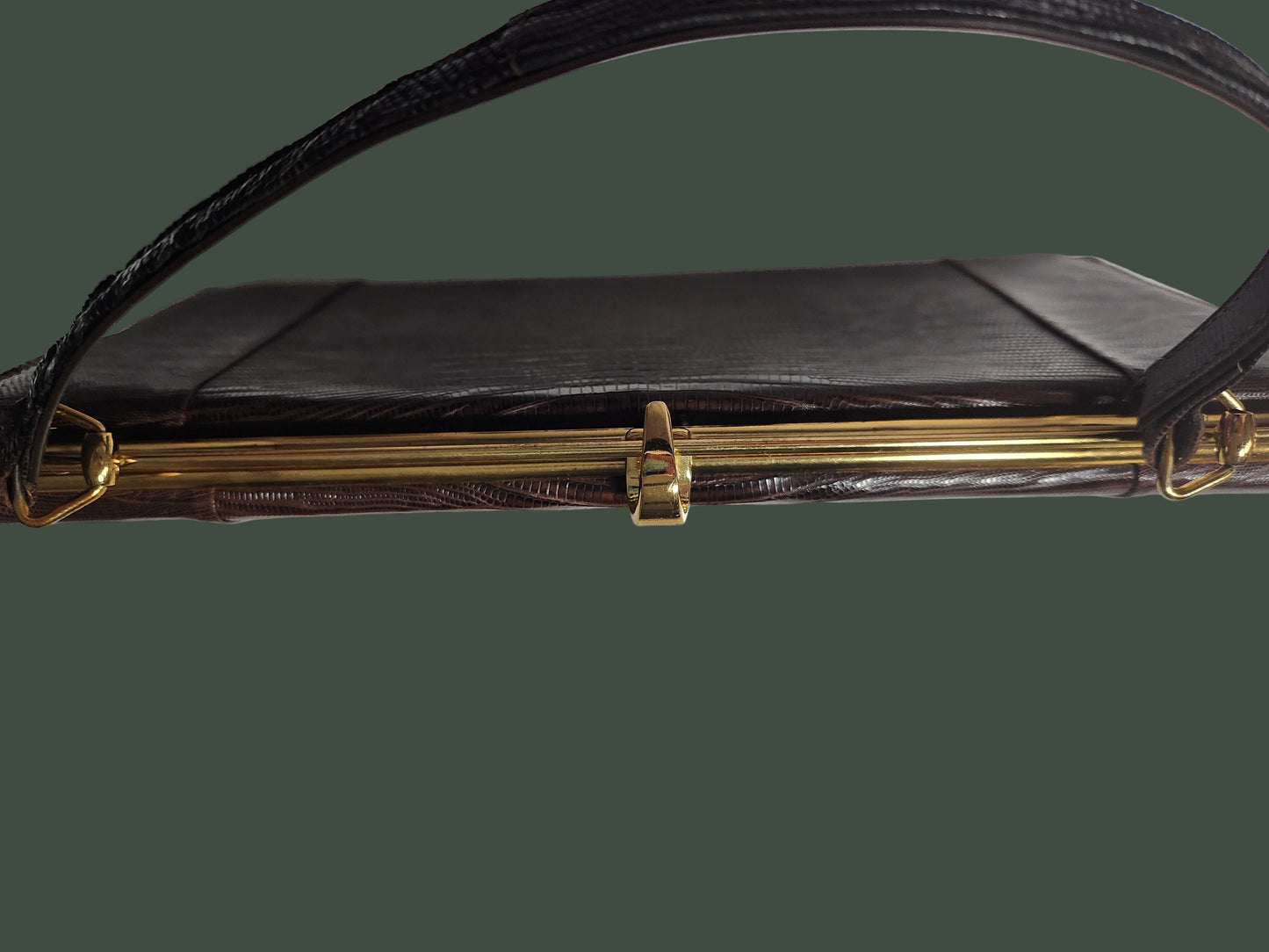 Vintage 1950's BRAHMIN Handbag Marked on Inside Frame