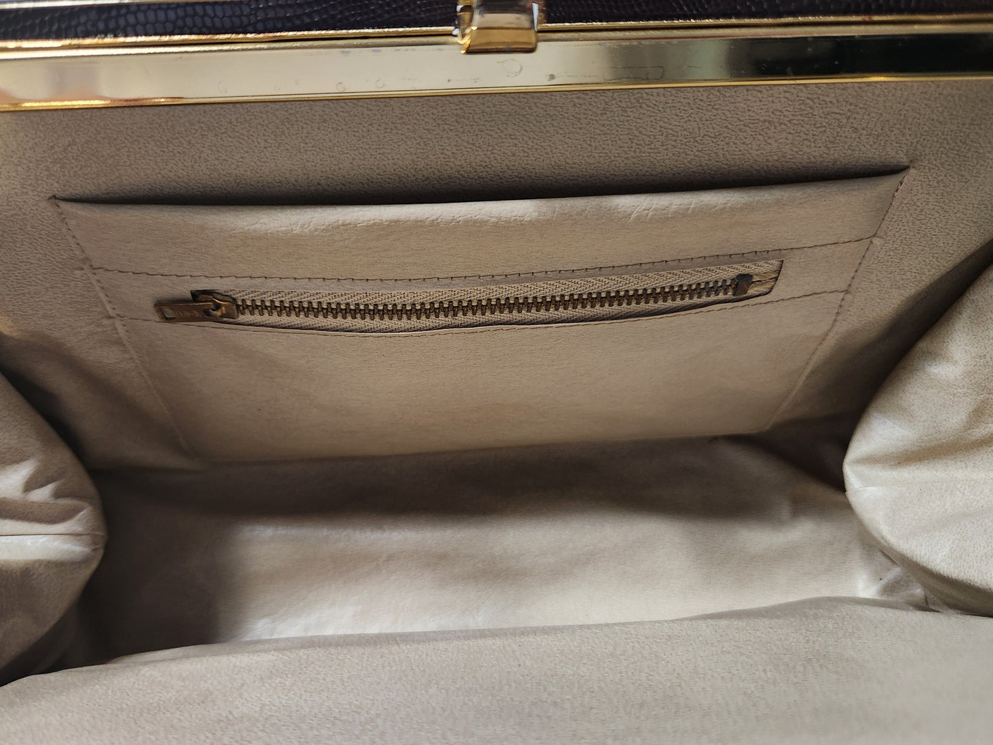 Vintage 1950's BRAHMIN Handbag Marked on Inside Frame