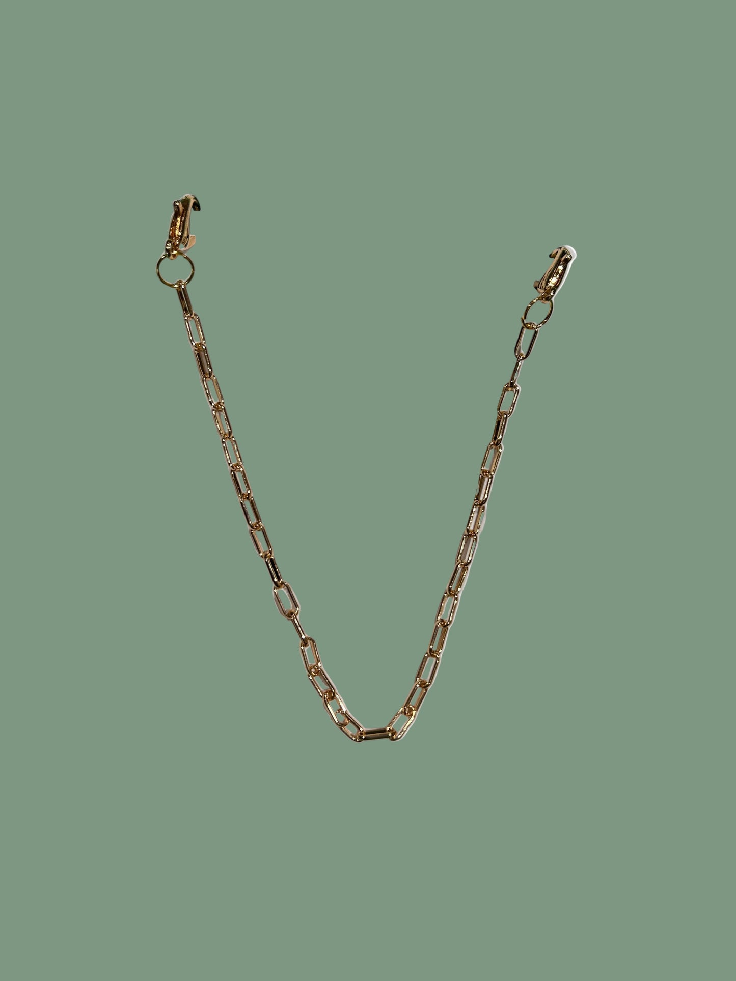 Hat Chain Small Paperclip Gold