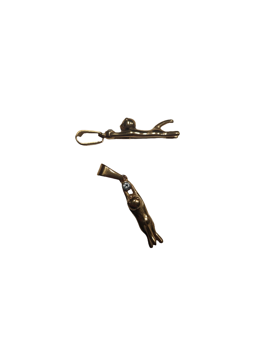 Fox Large Rhinestone Charm