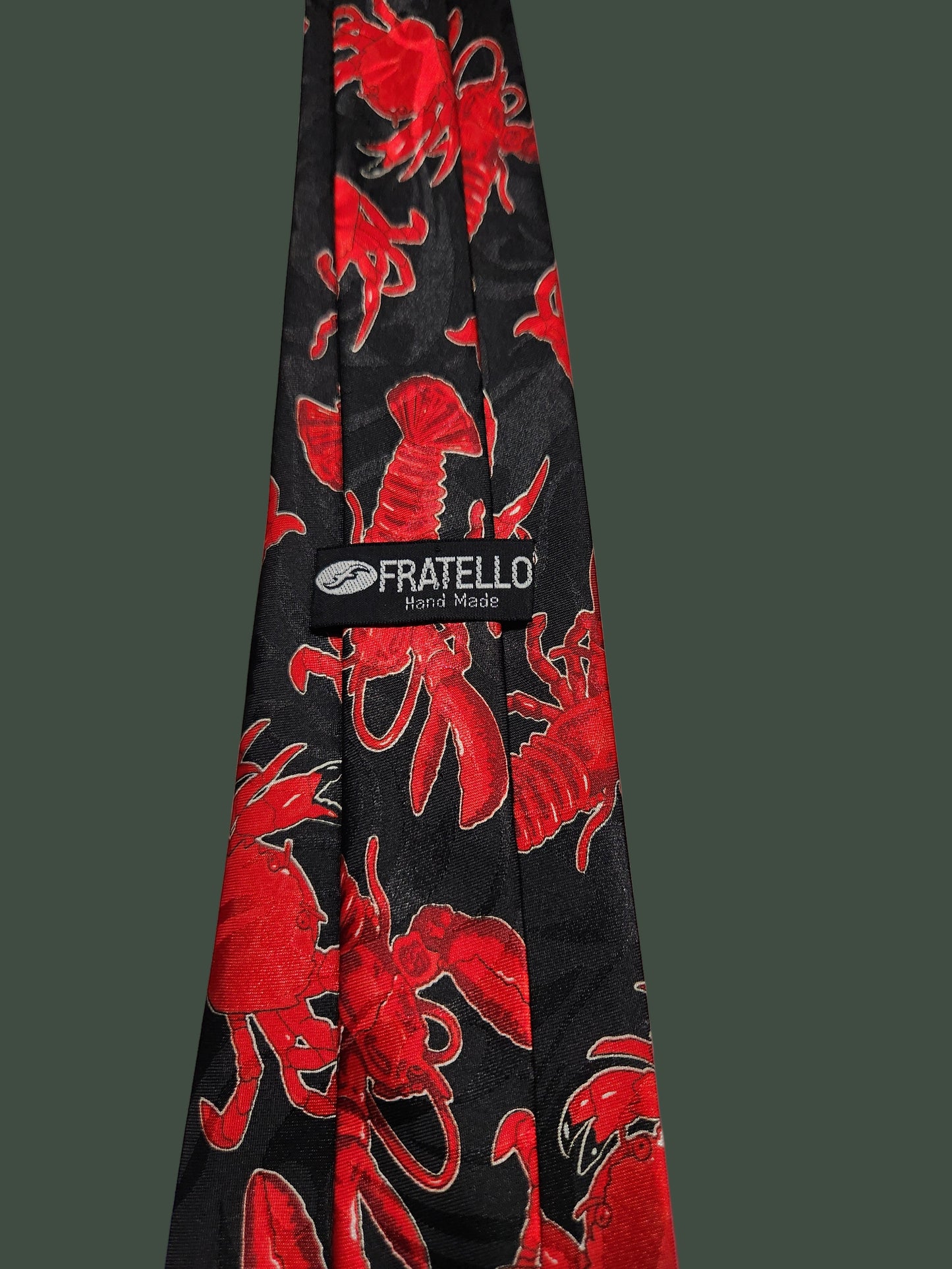 Estate Sale Fratello Silk Crab/Lobster Tie