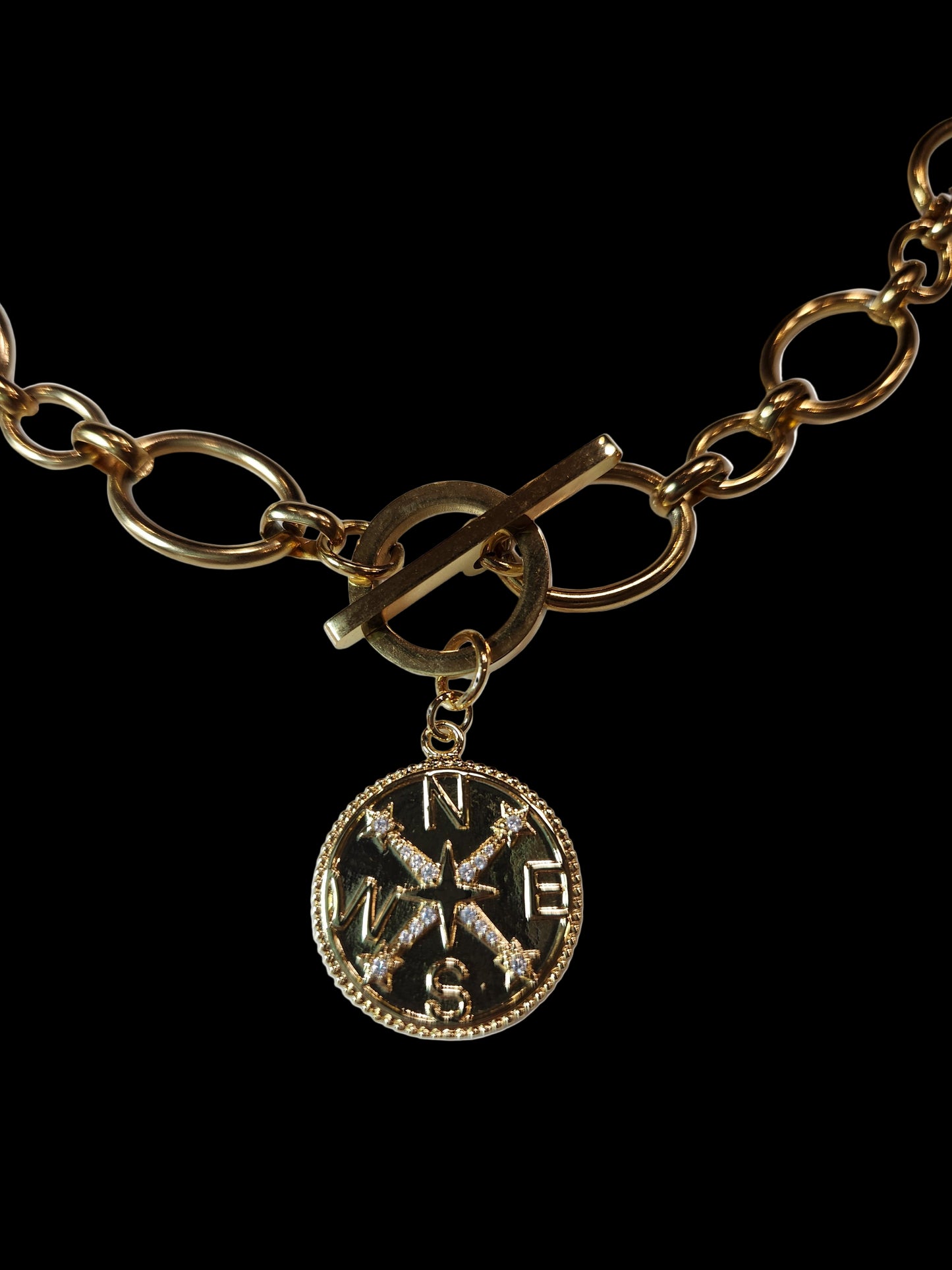 Toggle Necklace with Pendant
