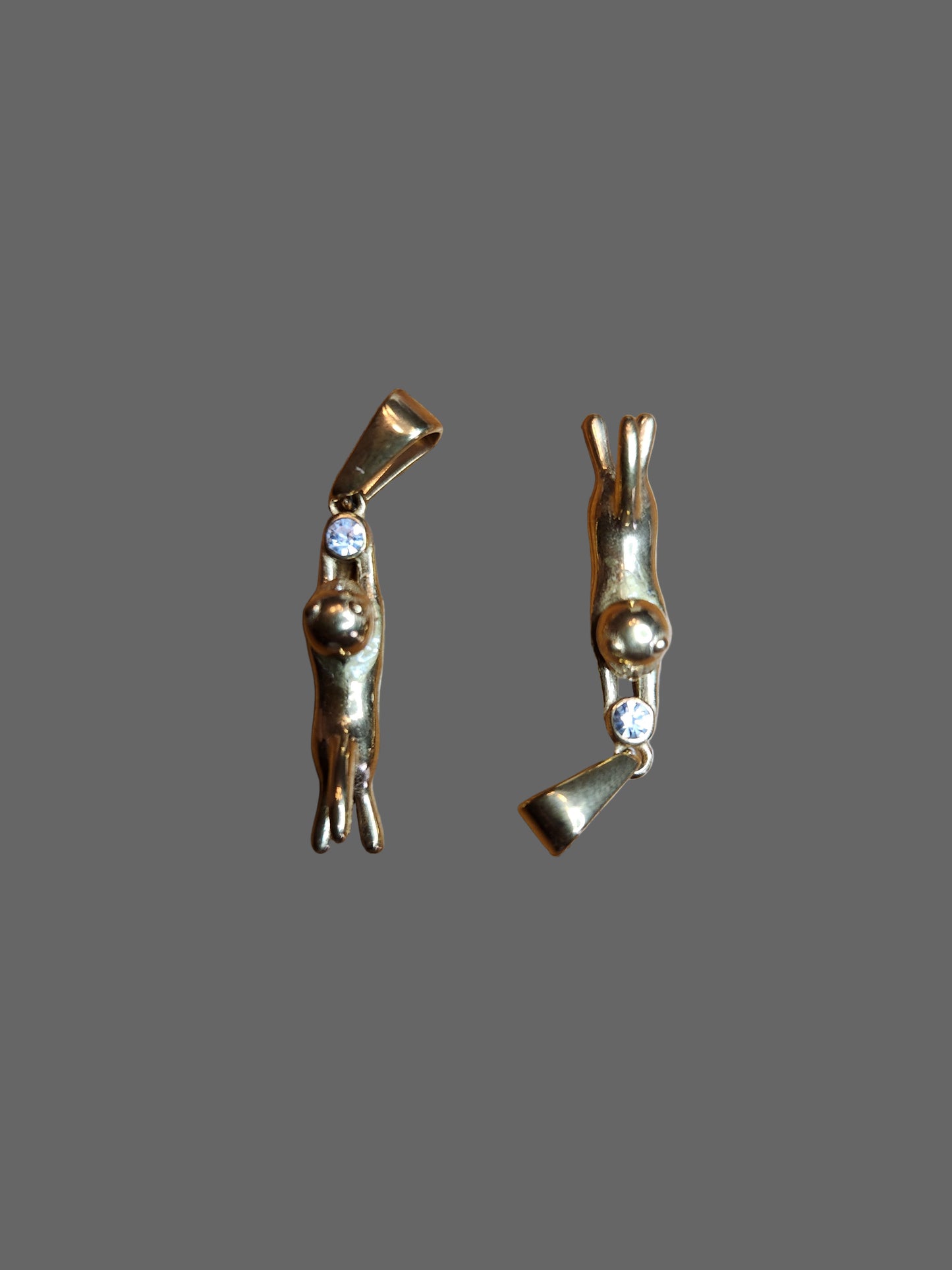 Fox with Rhinestone Pendant