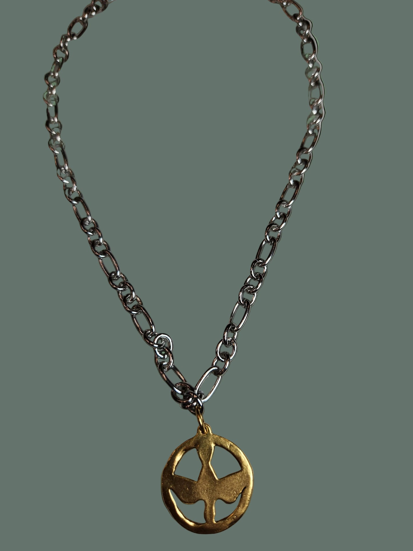 Holy Spirit Mixed Media Necklace