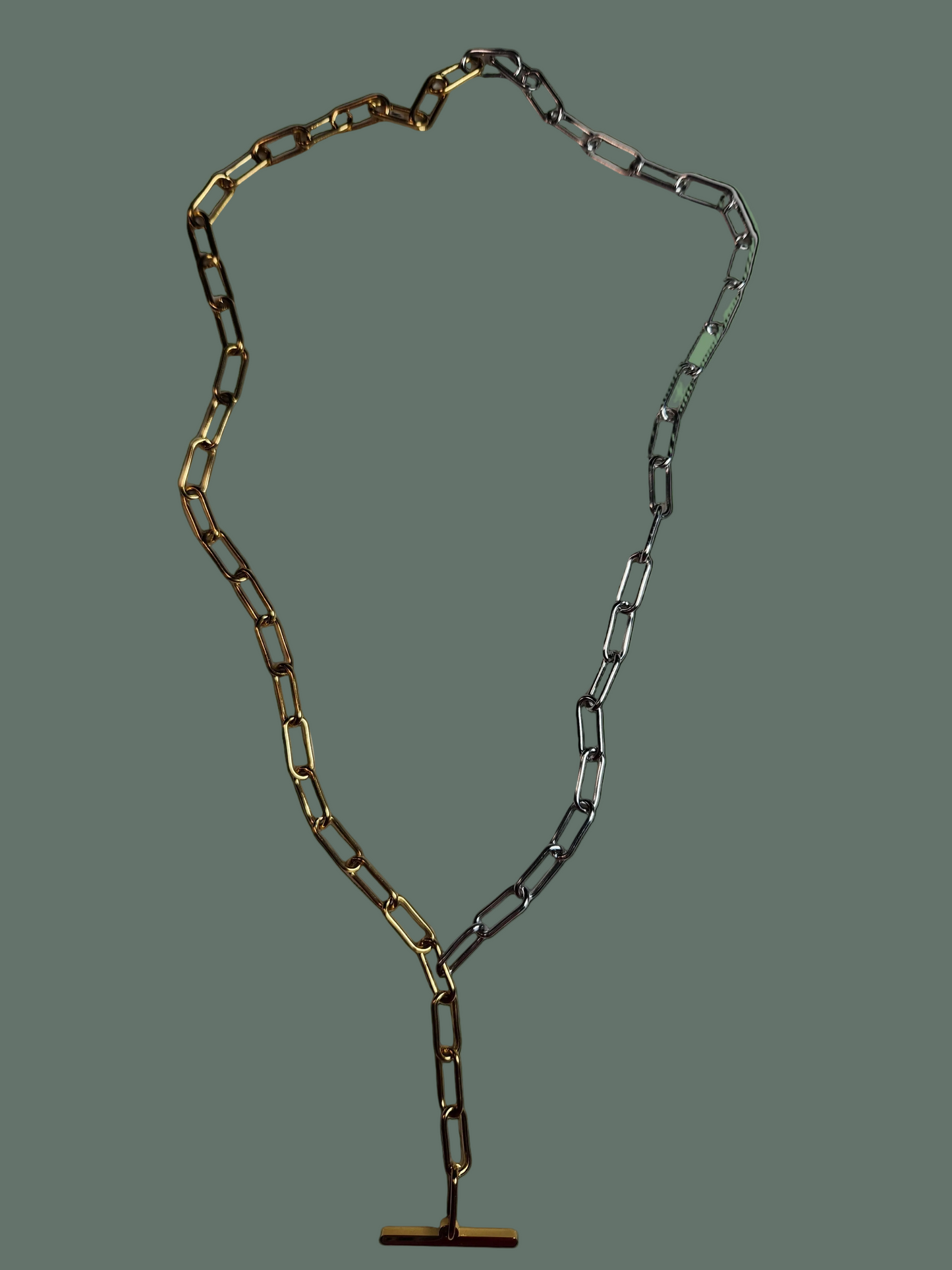 Mixed Media Lariat Style 30" Necklace