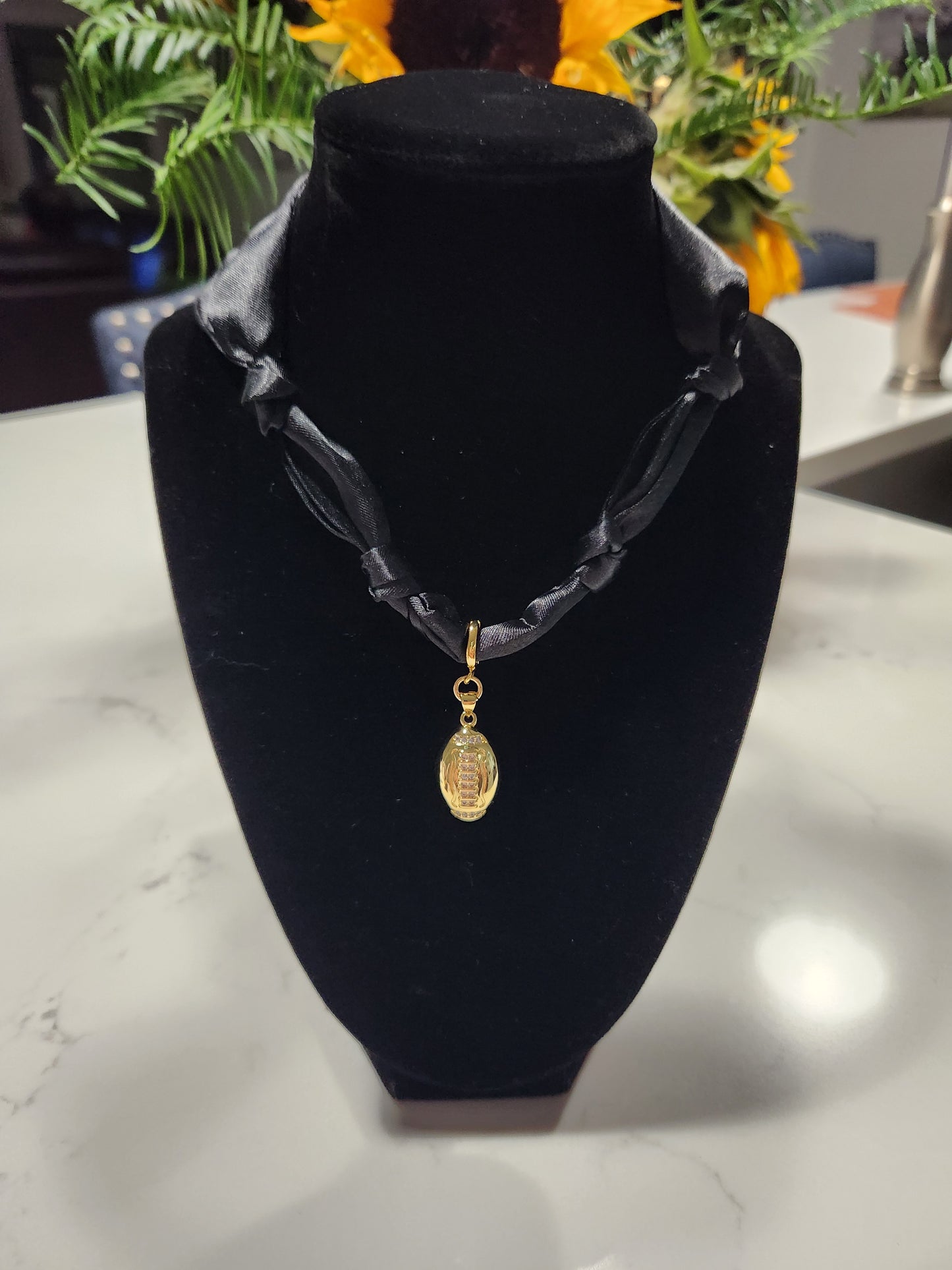 Football Scarf Necklace