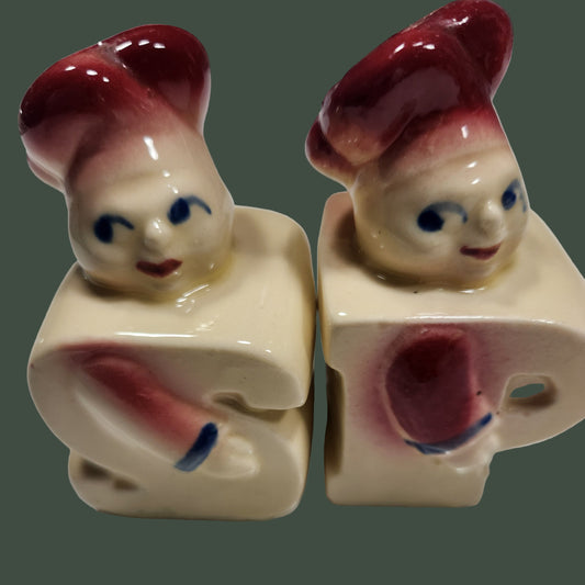 Vintage Shawnee Chef Salt and Pepper Shakers