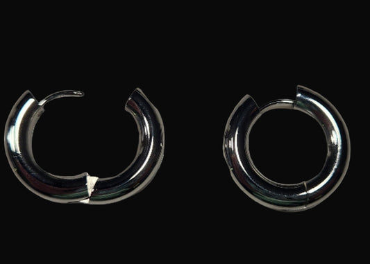 Hoop Earrings in Silver