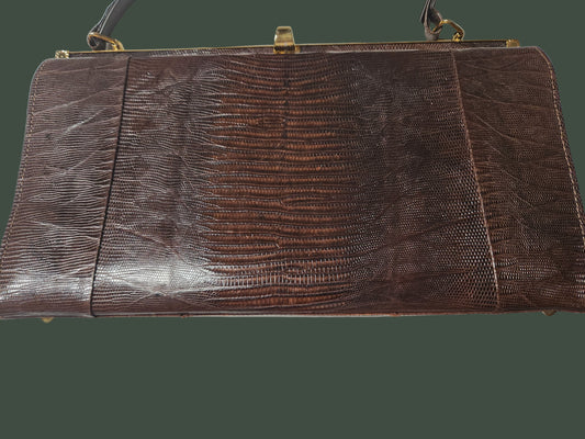 Vintage 1950's BRAHMIN Handbag Marked on Inside Frame