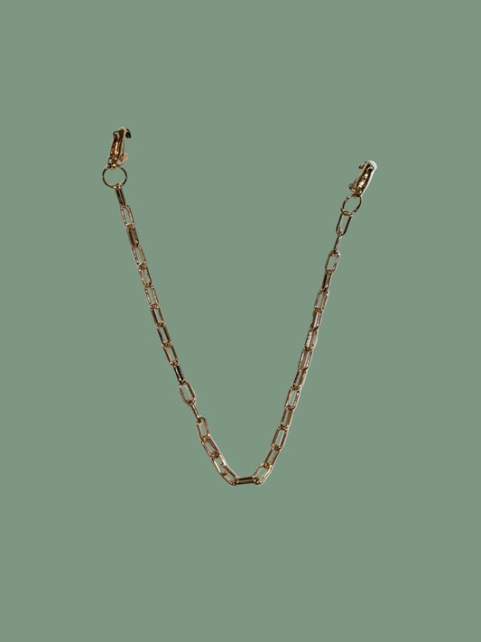 Hat Chain Small Paperclip Gold