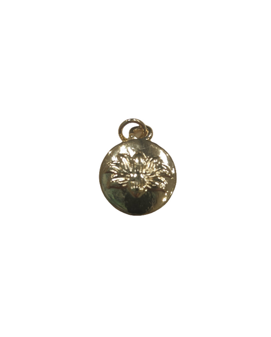 Lotus Flowe Tiny Coin Charm