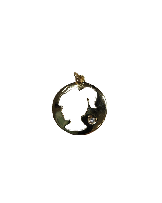 Girl Silouette Charm