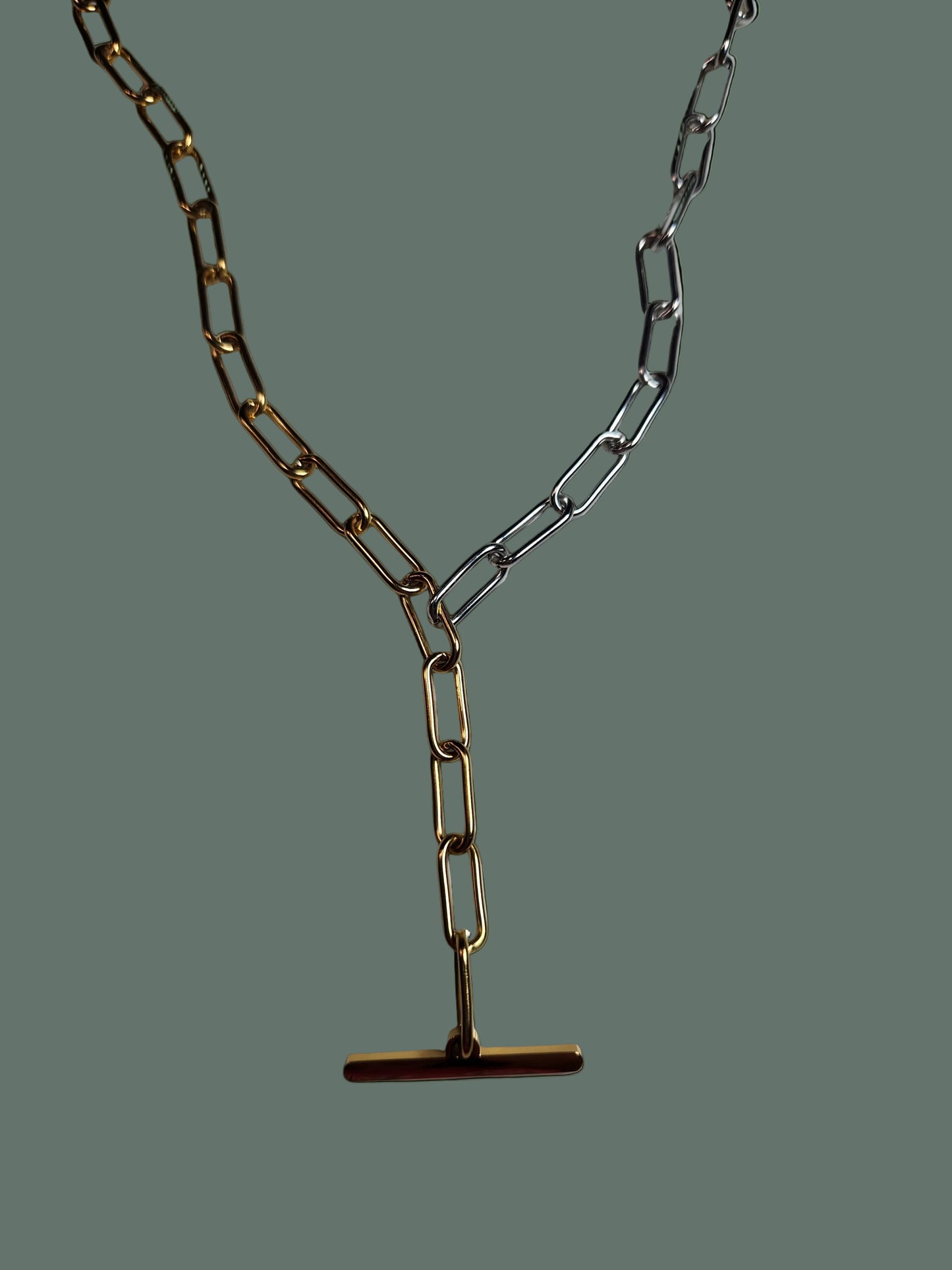 Mixed Media Lariat Style 30" Necklace