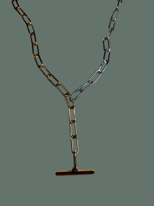 Mixed Media Lariat Style 30" Necklace