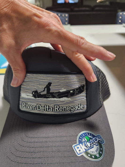 Trucker Hat with DRD Patch Gray