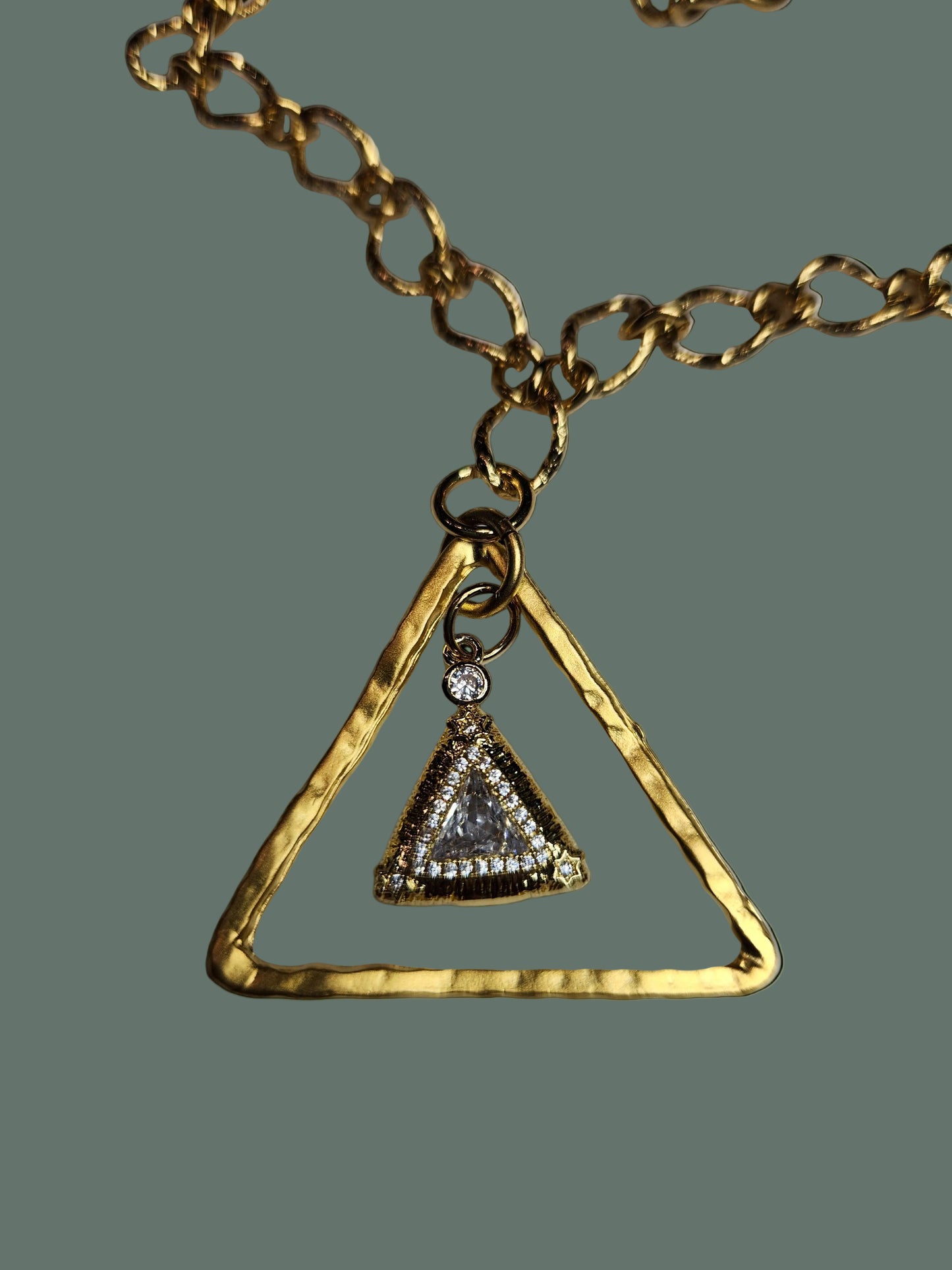 The God's Eye Swarovski Rhinestone Pendant Necklce