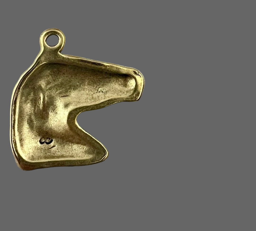 Horse Gold Pendant Medium