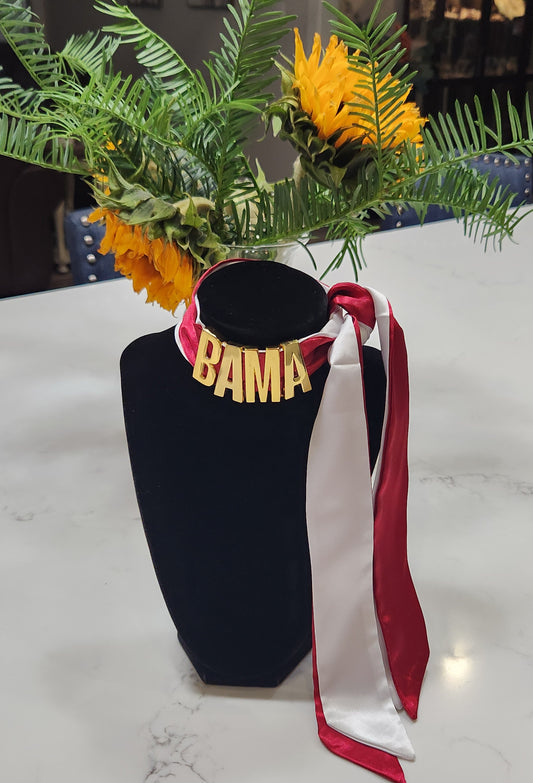 Alabama Scarf Choker or Bracelet