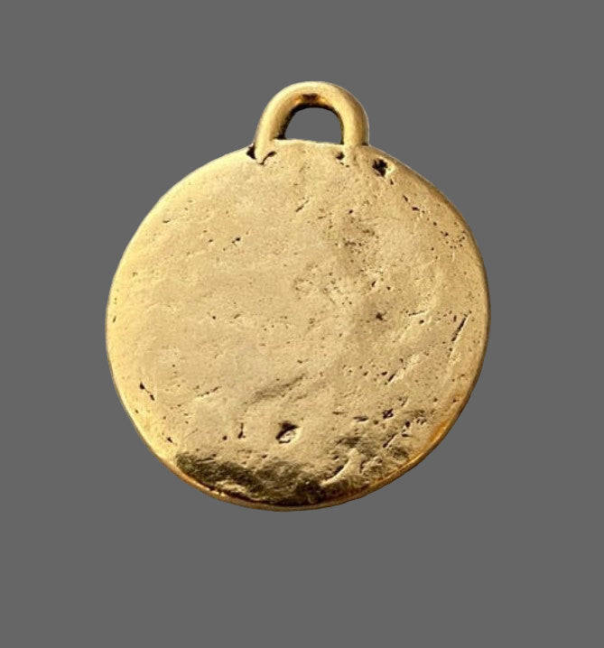 Bee Coin Rhinestone Pendant