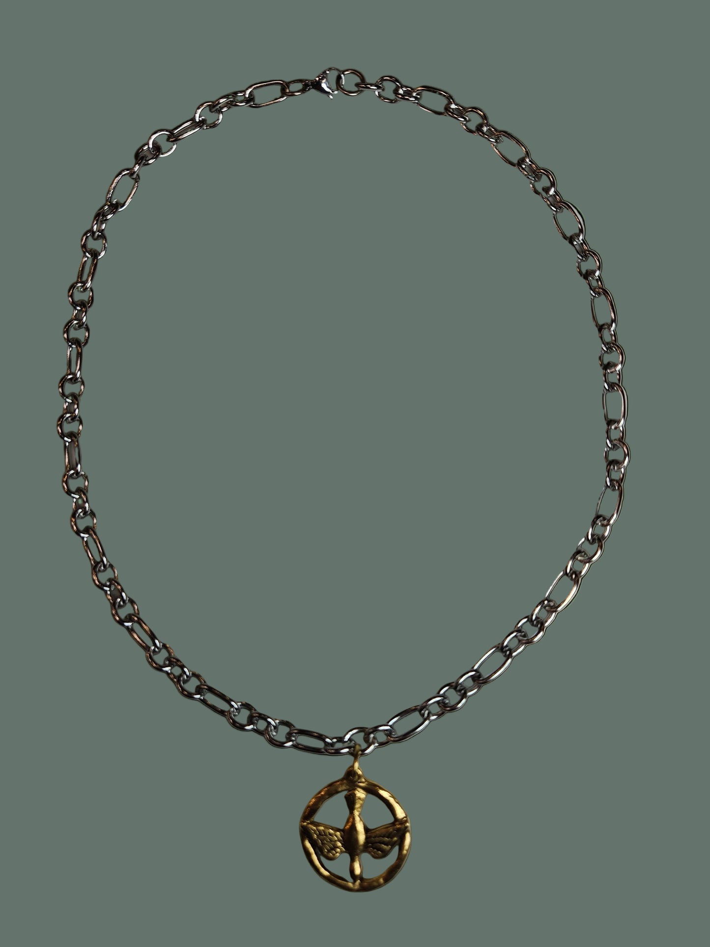 Holy Spirit Mixed Media Necklace