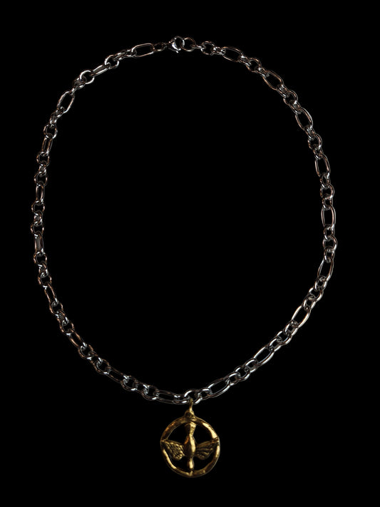 Holy Spirit Mixed Media Necklace