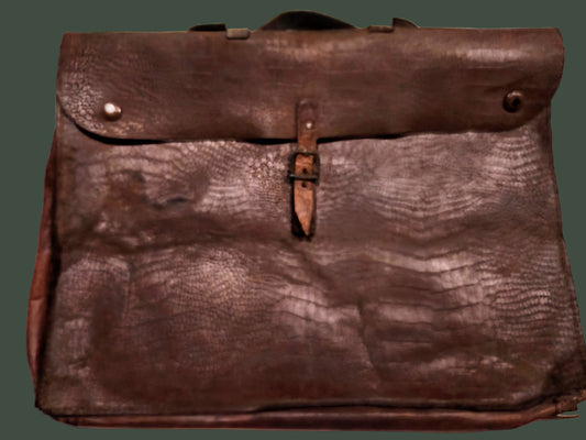 Antique Circa 1927-1930 Leather Satchel with Music Books