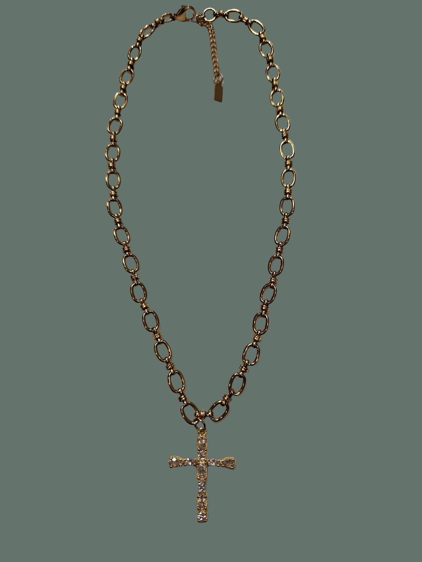 Cross Rhinestone Necklace