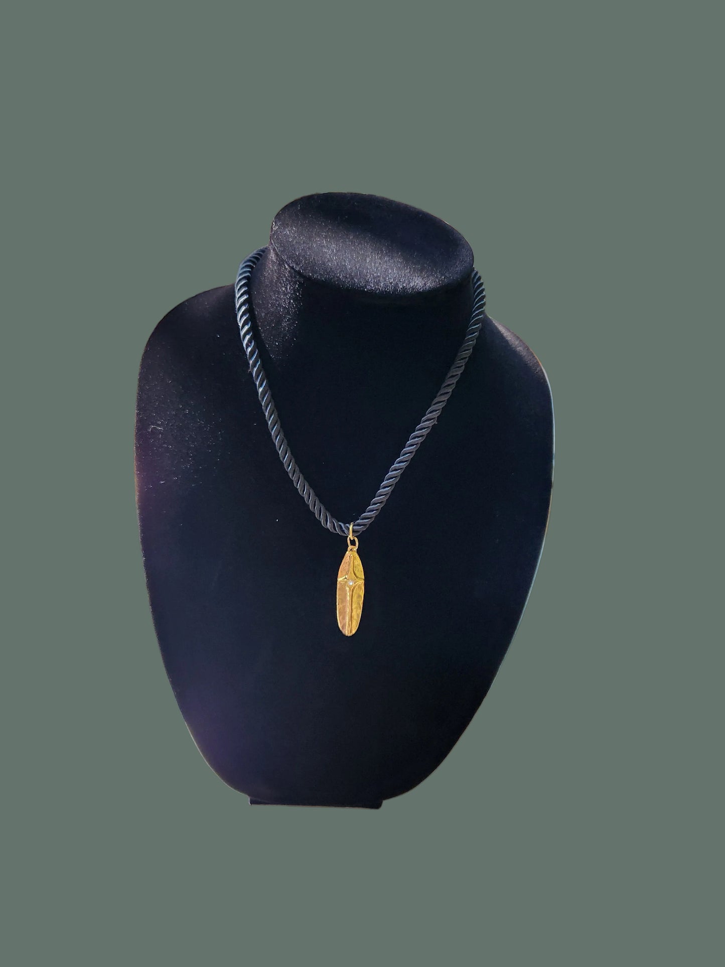 Cross Oval Pendant/Chord Necklace