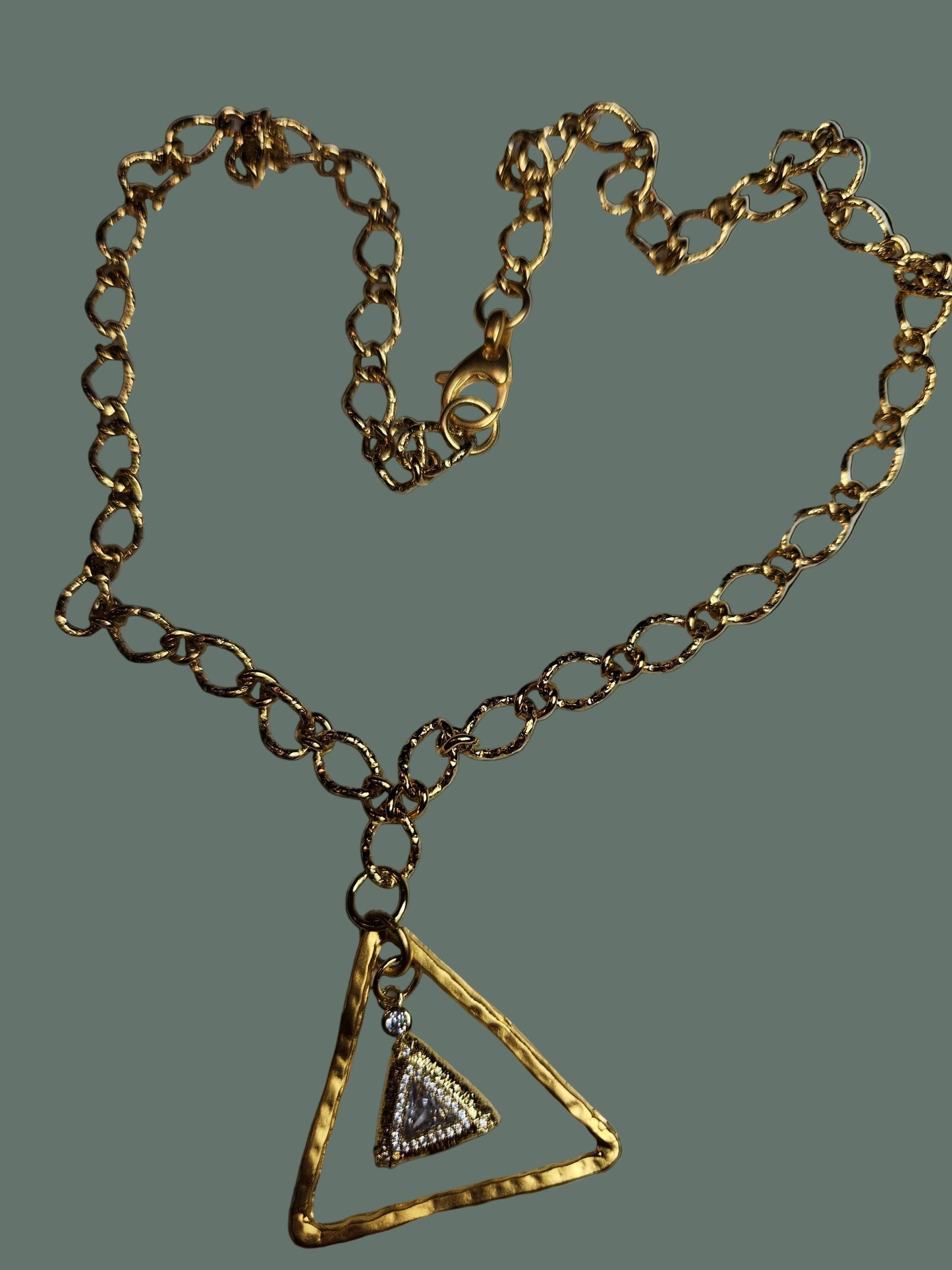 The God's Eye Swarovski Rhinestone Pendant Necklce