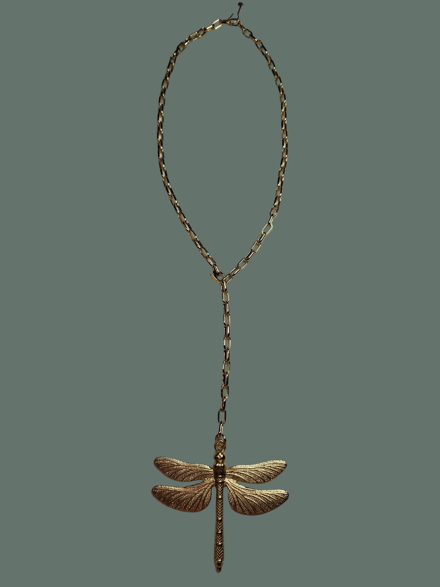 Dragonfly Pendant Adjustable Length Necklace