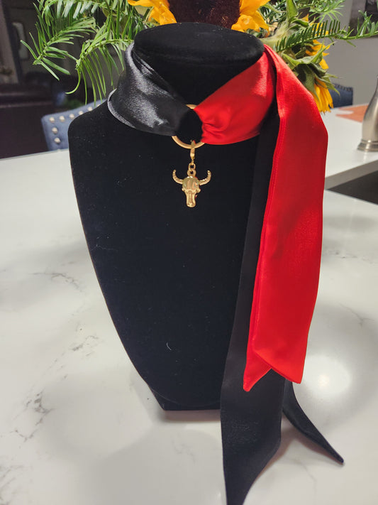 Spanish Fort Toros Skinny Scarf  Necklace or Bracelet