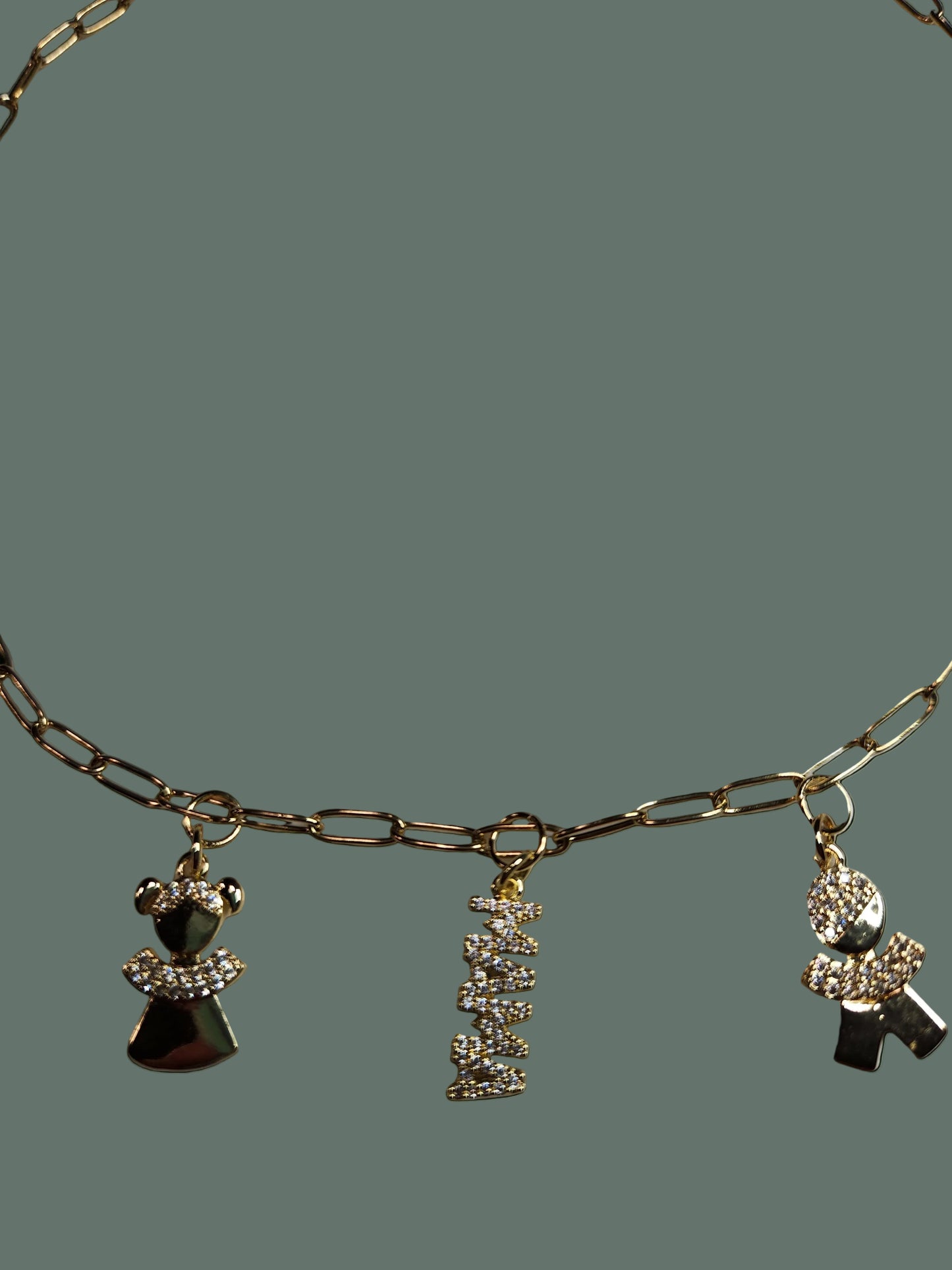 Mama Boy Girl Charm Necklace