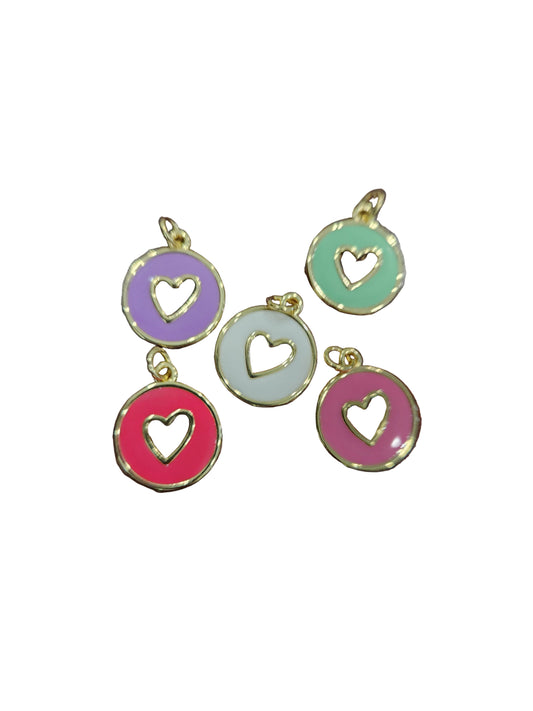 Heart Coin Charm
