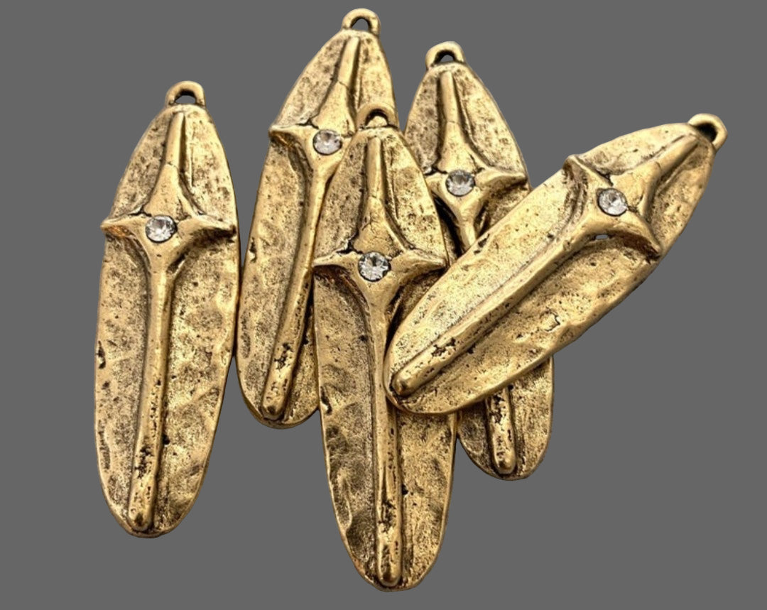 Cross Oval Coin Pendant