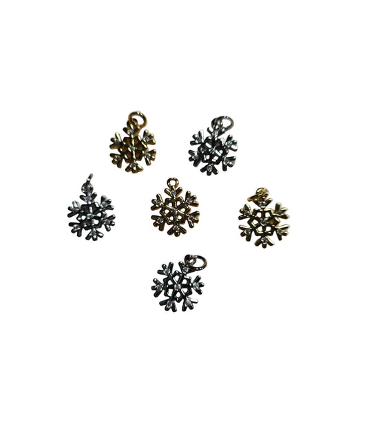 Christmas Rhinestone Dabbled Snowflakes