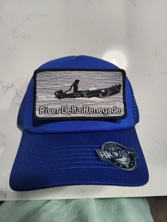 Trucker Hat with DRD Patch Royal Blue