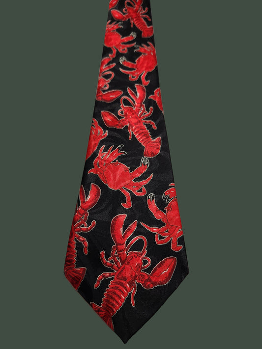 Estate Sale Fratello Silk Crab/Lobster Tie