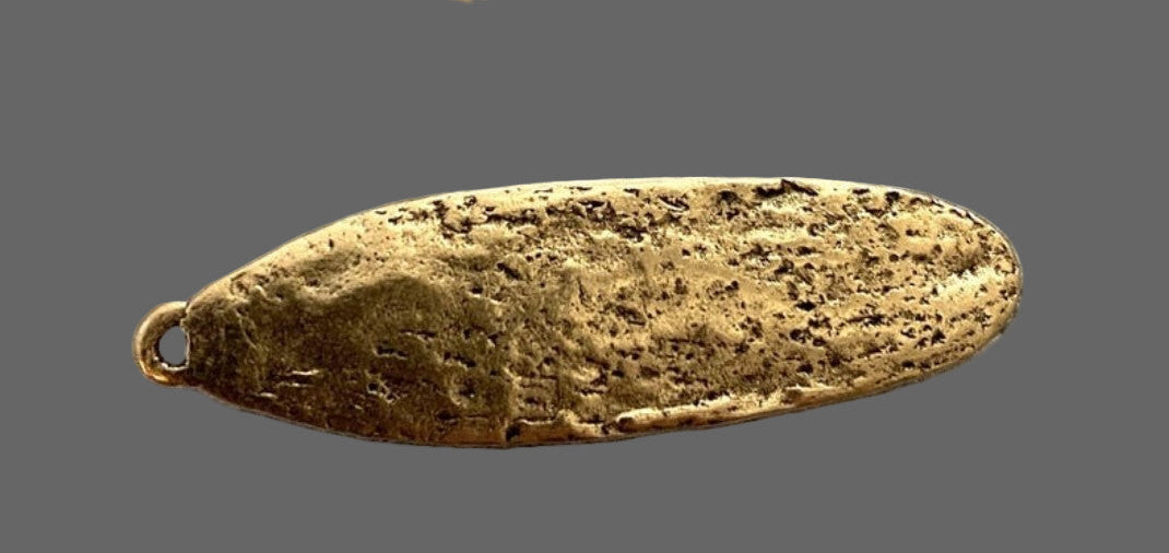 Cross Oval Coin Pendant