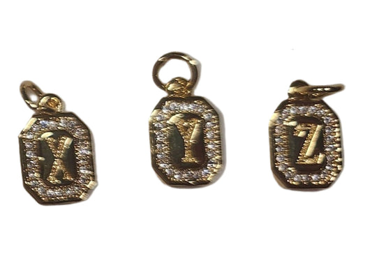 Rounded Rectangular Initial Charm