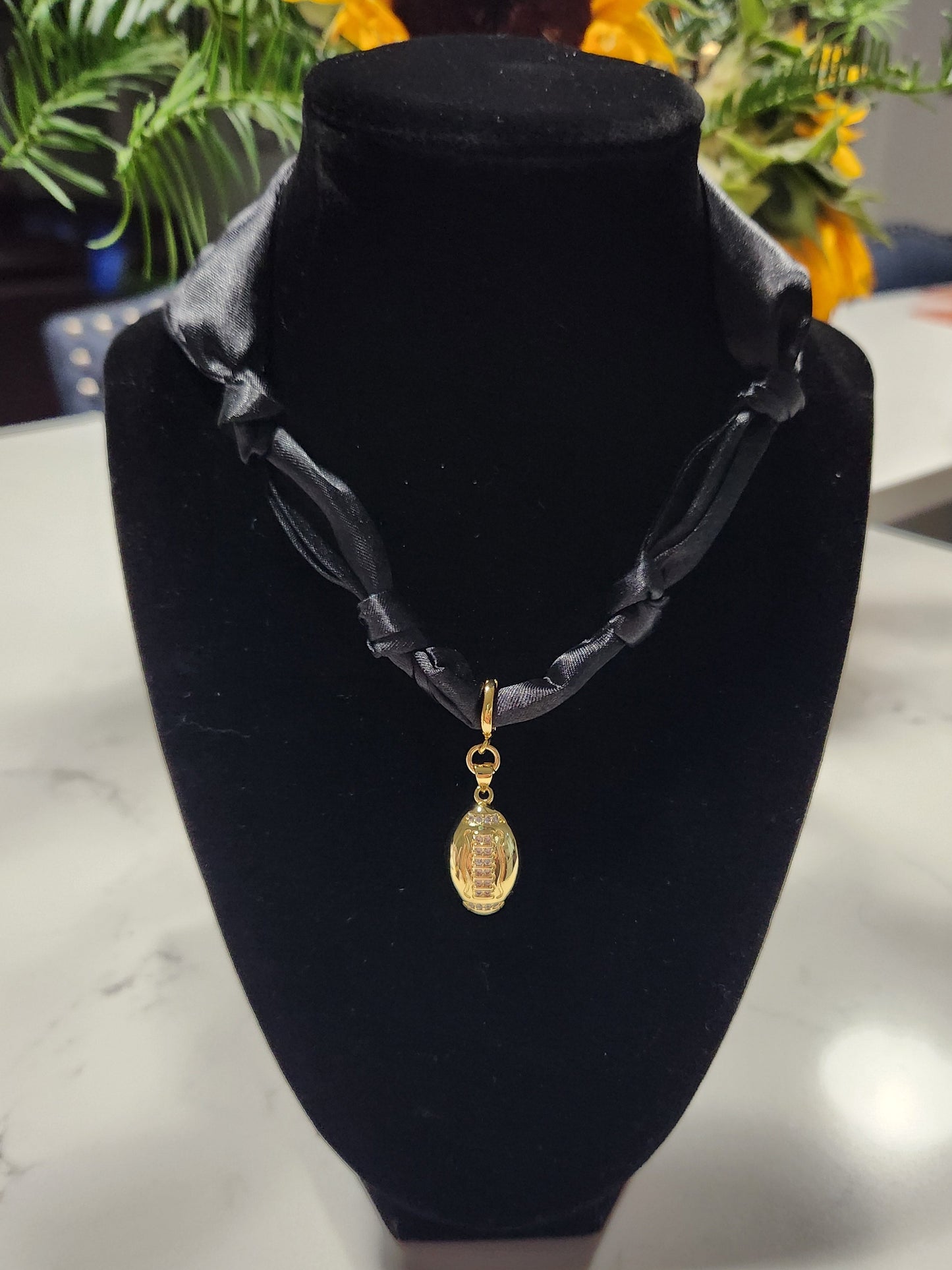 Football Scarf Necklace